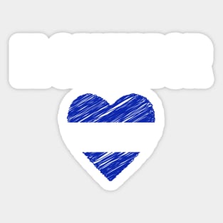 El Salvador flag, salvadoran flag Sticker